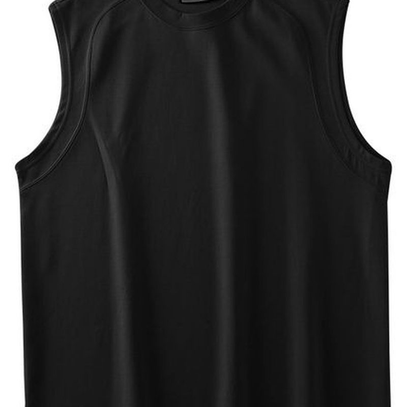 300G重磅无袖T恤 空气棉运动背心 细节图1